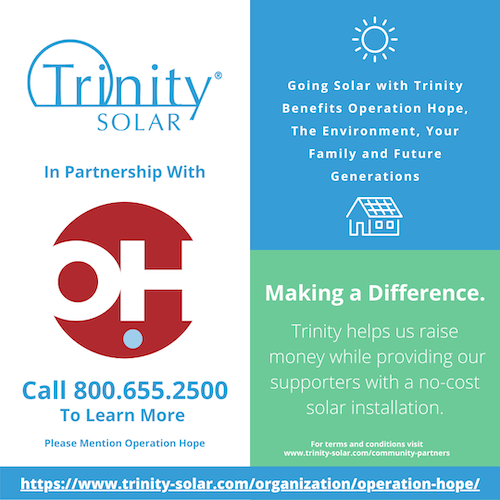 Take Control of Your Winter Utilities with Trinity Solar – and Support Operation Hope