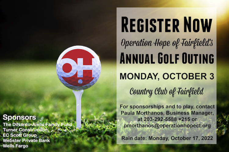 Play Golf at the Exclusive Country Club of Fairfield with Operation Hope – October 3