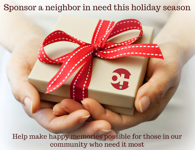 “Hope for the Holidays” Gift Program Seeks Sponsors & General Gift Card Donations