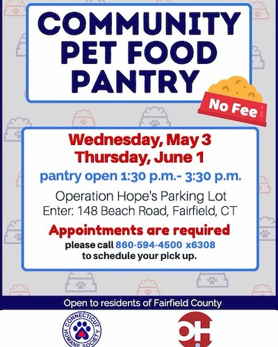 May 3 Free Pet Food Pantry Spots Available