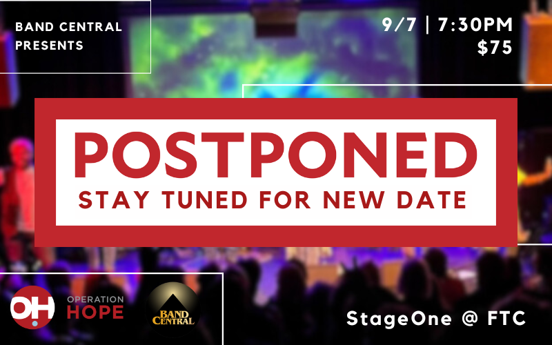 POSTPONED! Rock for Hope: A Benefit for Operation Hope Featuring Band Central