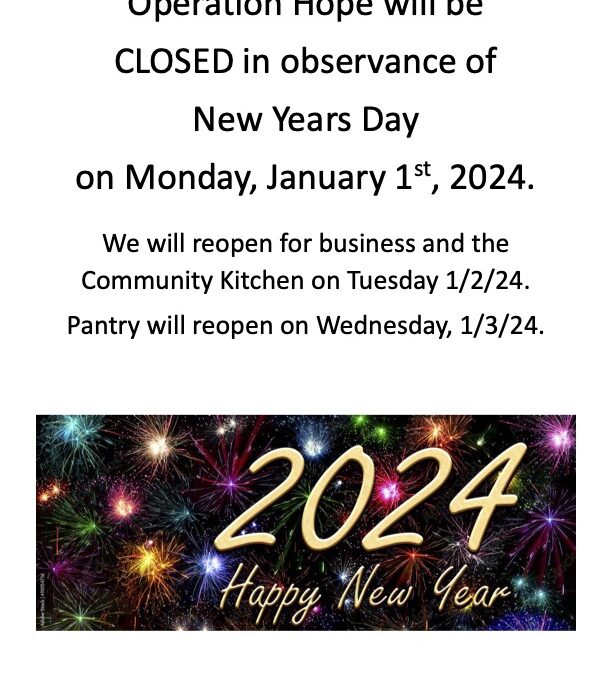 New Year’s Closures