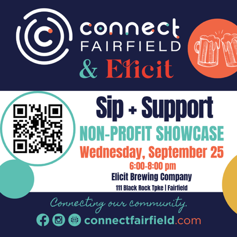 Join Us at ConnectFairfield’s 2nd Annual Sip & Support