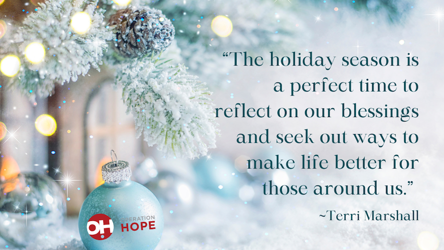 Season’s Greetings from Operation Hope