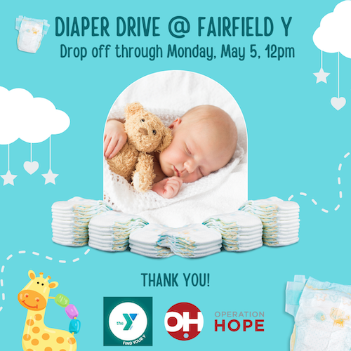 Diaper Drive Through May 5 at Fairfield Y