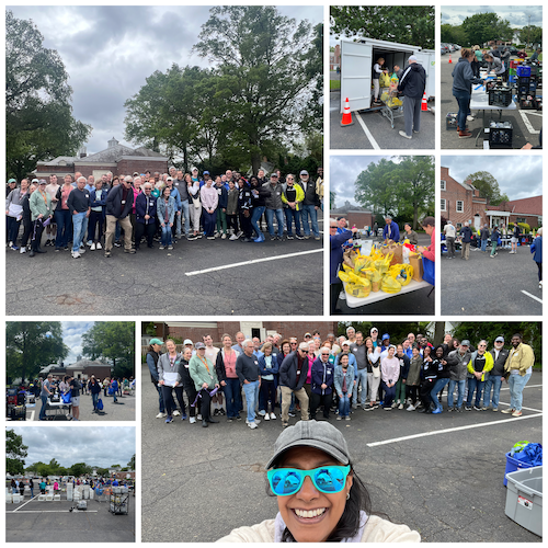 Thanks to Volunteers For Sorting Postal Drive Donations