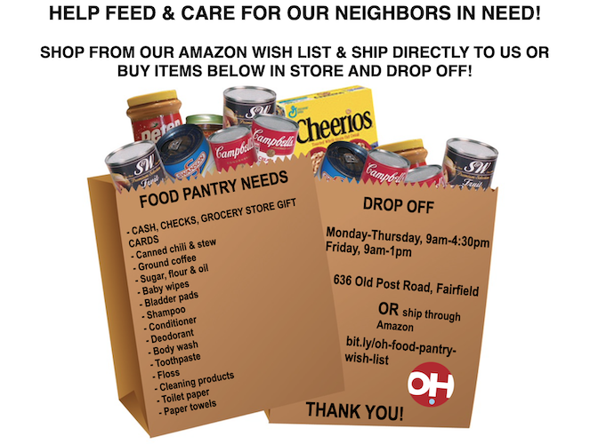 Seeking Food & Toiletry Donations for the Pantry