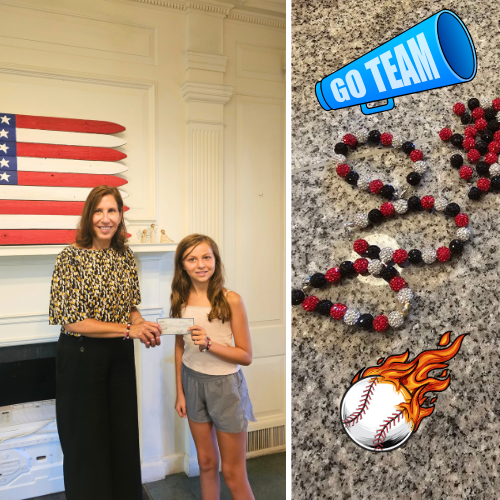 Young Friend Raises Over $100 Selling Fairfield National Little League Bracelets