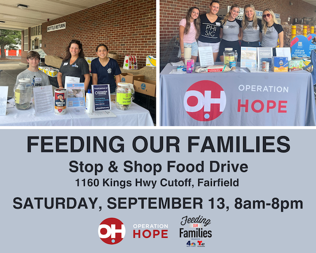 Swing by the “Feeding Our Families” Food Drive at Stop & Shop on Sept 13