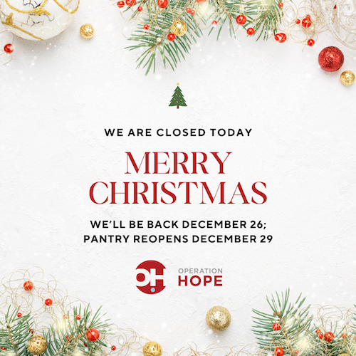 Merry Christmas – We Are Closed Today