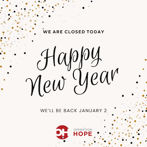 Happy New Year – We Are Closed Today