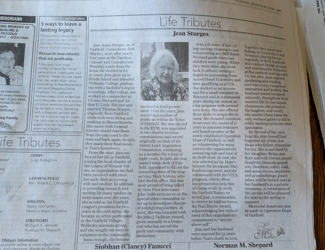 We Say Goodbye to Longtime Friend of Operation Hope, Jean Sturges