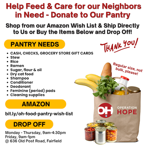 Donate to Help Fill our Pantry Shelves
