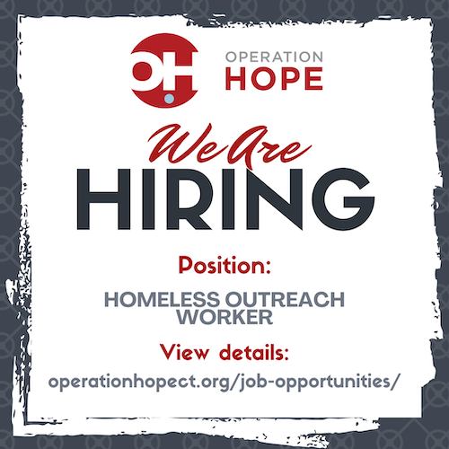 Seeking a Homeless Outreach Worker