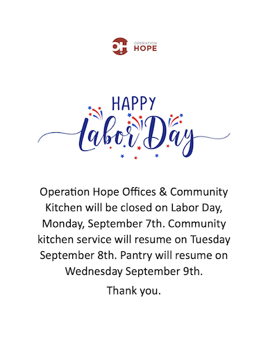 Labor Day Closure